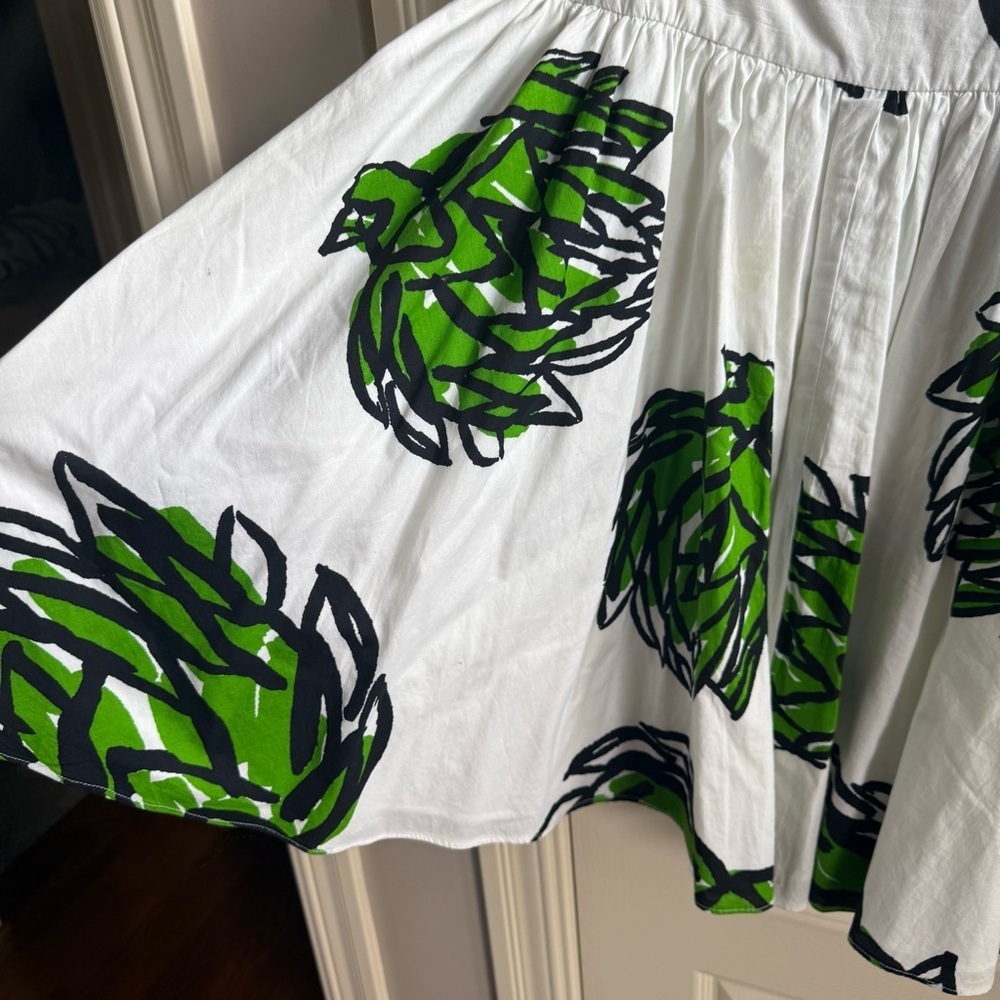 Diane von Furstenberg Beaumont Skirt in Artichoke Full Circle Size 4 - Picture 4 of 5